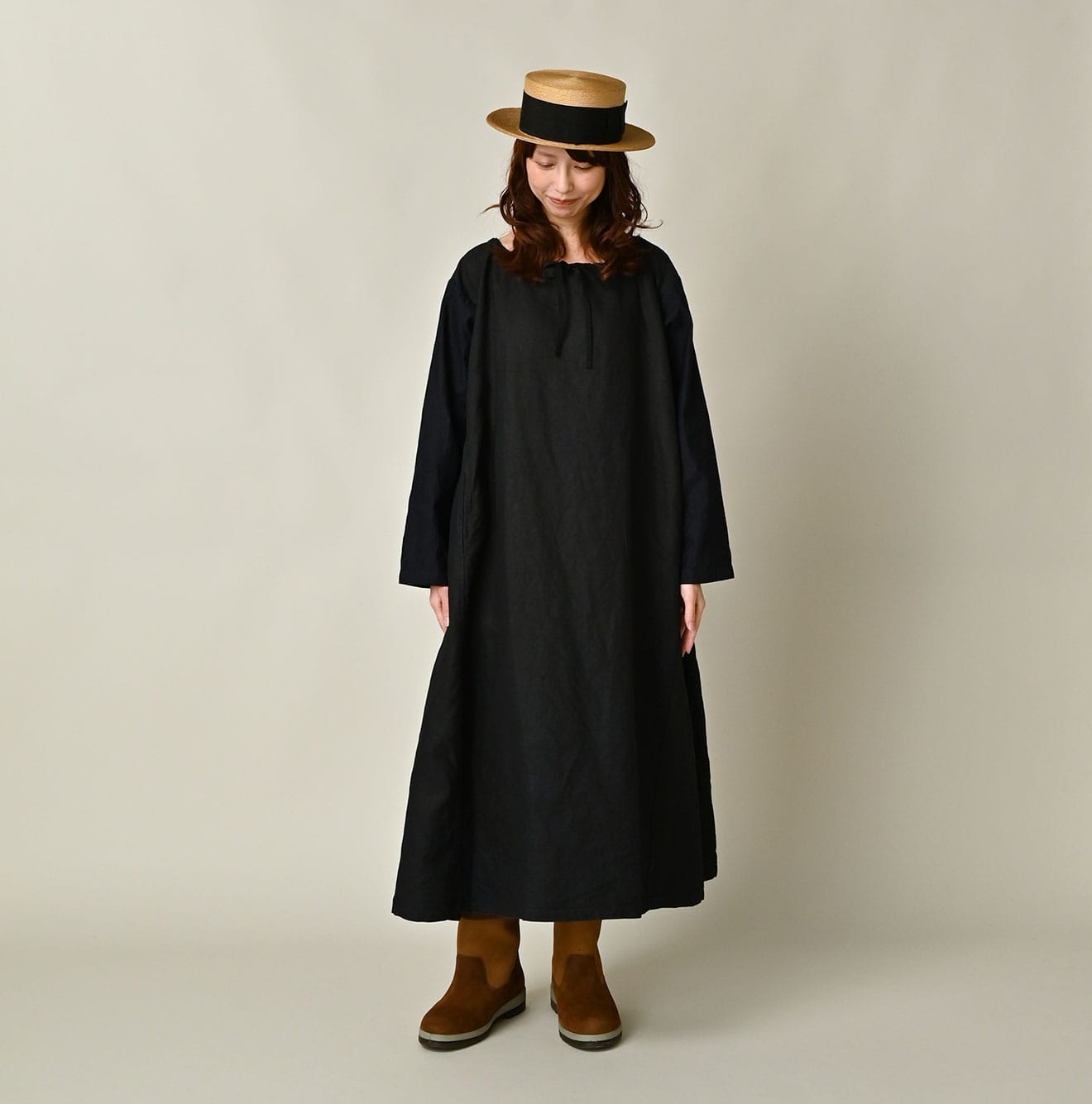 45R Indigo Linen Sack Dress - Image 5