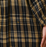 45R Indigo Doublecloth Shirring Dress