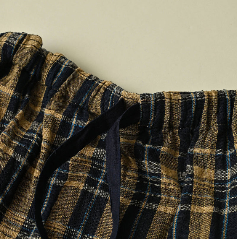 45R Indigo Doublecloth Shirring Dress - Image 16