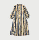 45R Khadi Ox Sajiki Puff Sleeve Dress