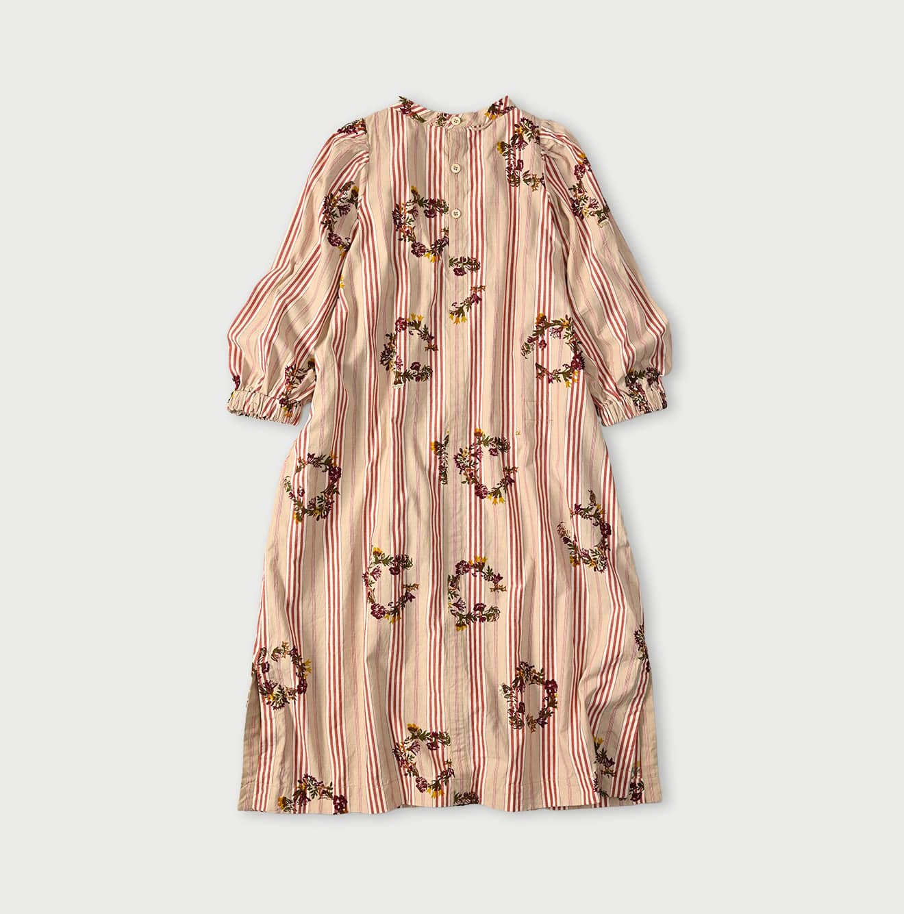 45R Khadi Ox Sajiki Puff Sleeve Dress - Image 14