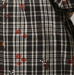 45R Khadi Ox Sajiki Puff Sleeve Dress