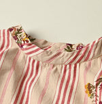 45R Khadi Ox Sajiki Puff Sleeve Dress