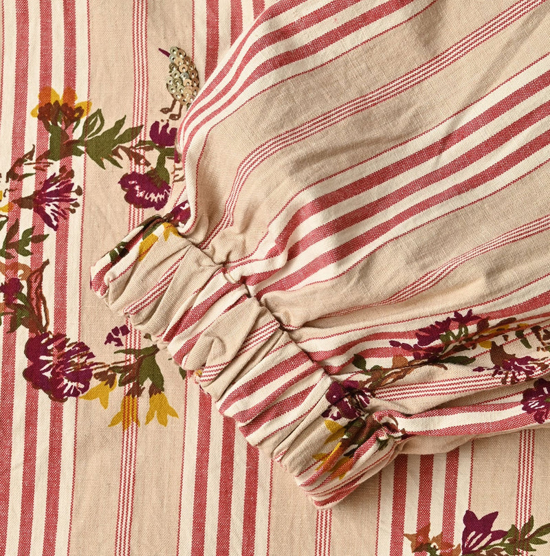 45R Khadi Ox Sajiki Puff Sleeve Dress - Image 17