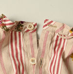 45R Khadi Ox Sajiki Puff Sleeve Dress