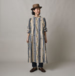 45R Khadi Ox Sajiki Puff Sleeve Dress