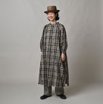 45R Khadi Ox Sajiki Puff Sleeve Dress