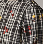 45R Khadi Ox Sajiki Puff Sleeve Dress