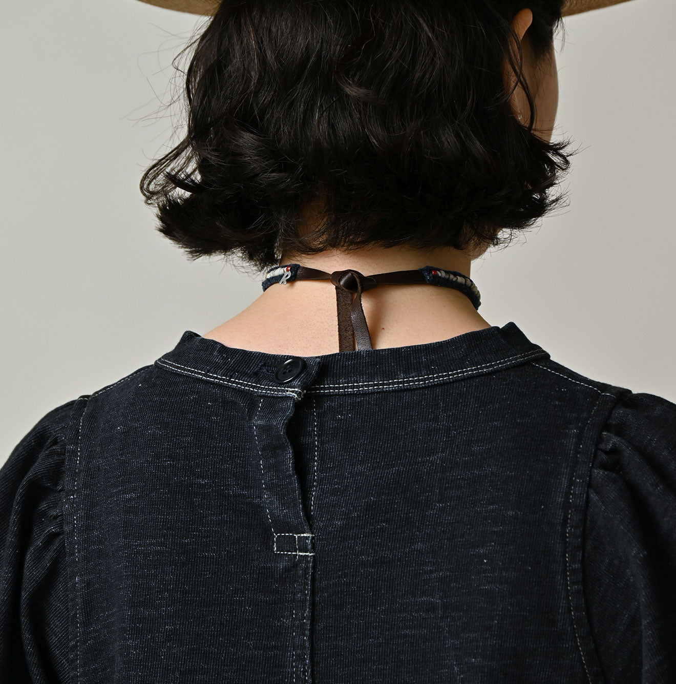 45R Indigo Denim Tenjiku Dress - Image 8