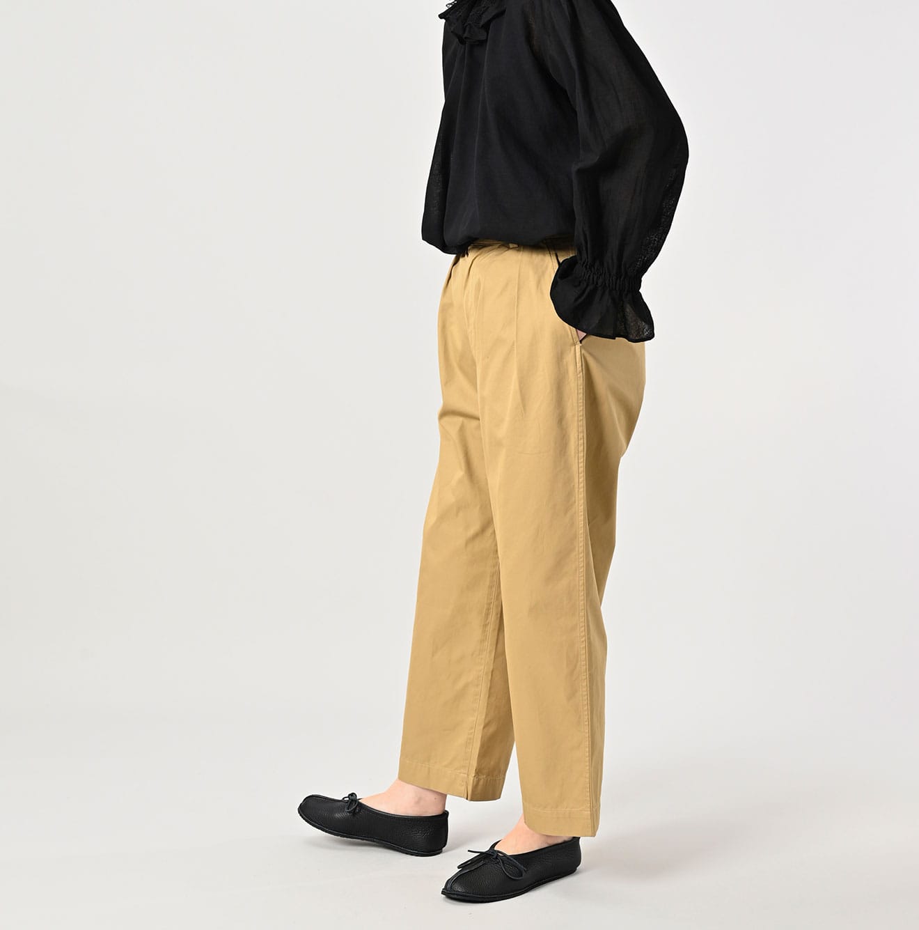 45R Gabardine Charlotte Baggy Pants