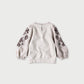 45R Top Cotton Fleece Flower Embroidery Puff Sweat