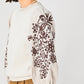 45R Top Cotton Fleece Flower Embroidery Puff Sweat