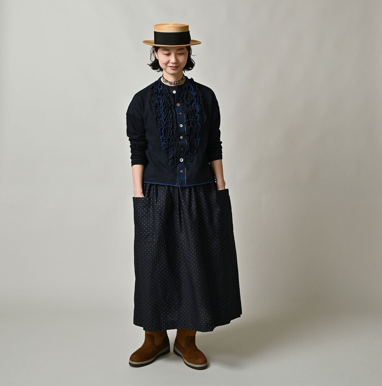 45R Indigo Iroiro Cardigan