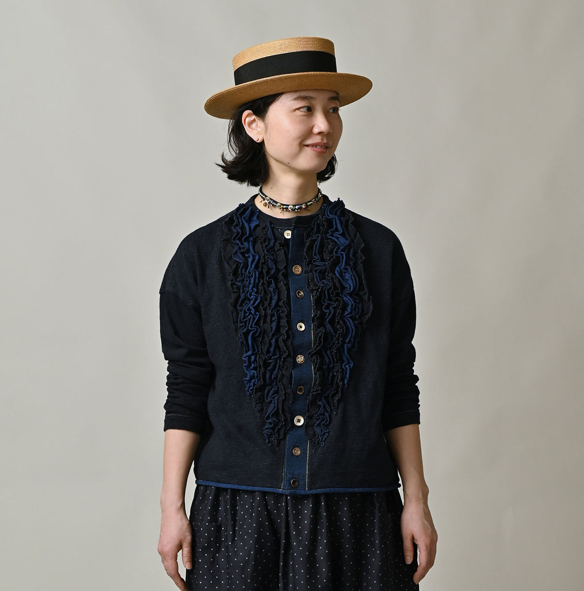 45R Indigo Iroiro Cardigan