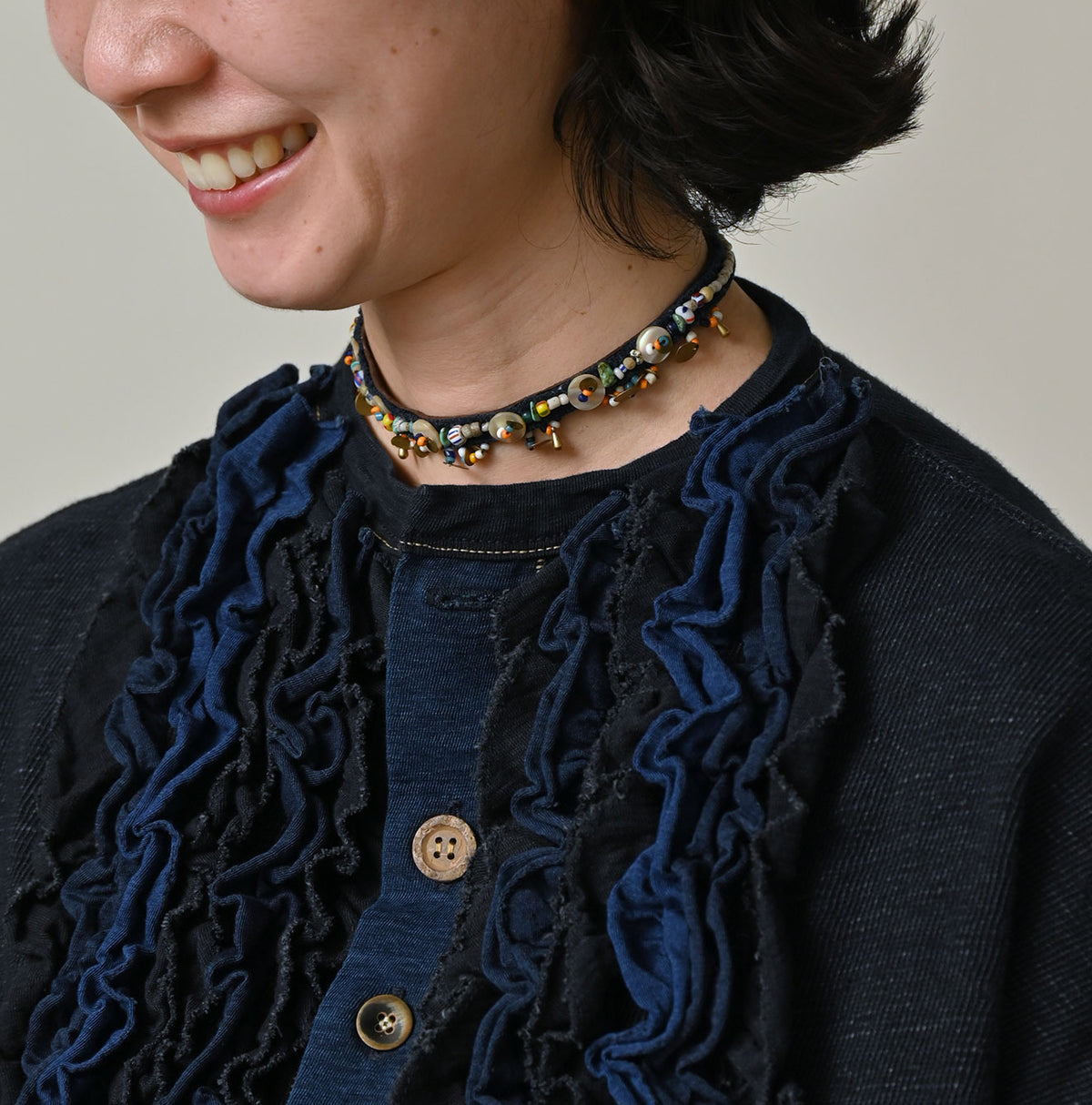 45R Indigo Iroiro Cardigan