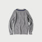 45R Gray Top Tilden Knit-sewn Sweater