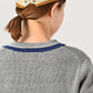 45R Gray Top Tilden Knit-sewn Sweater