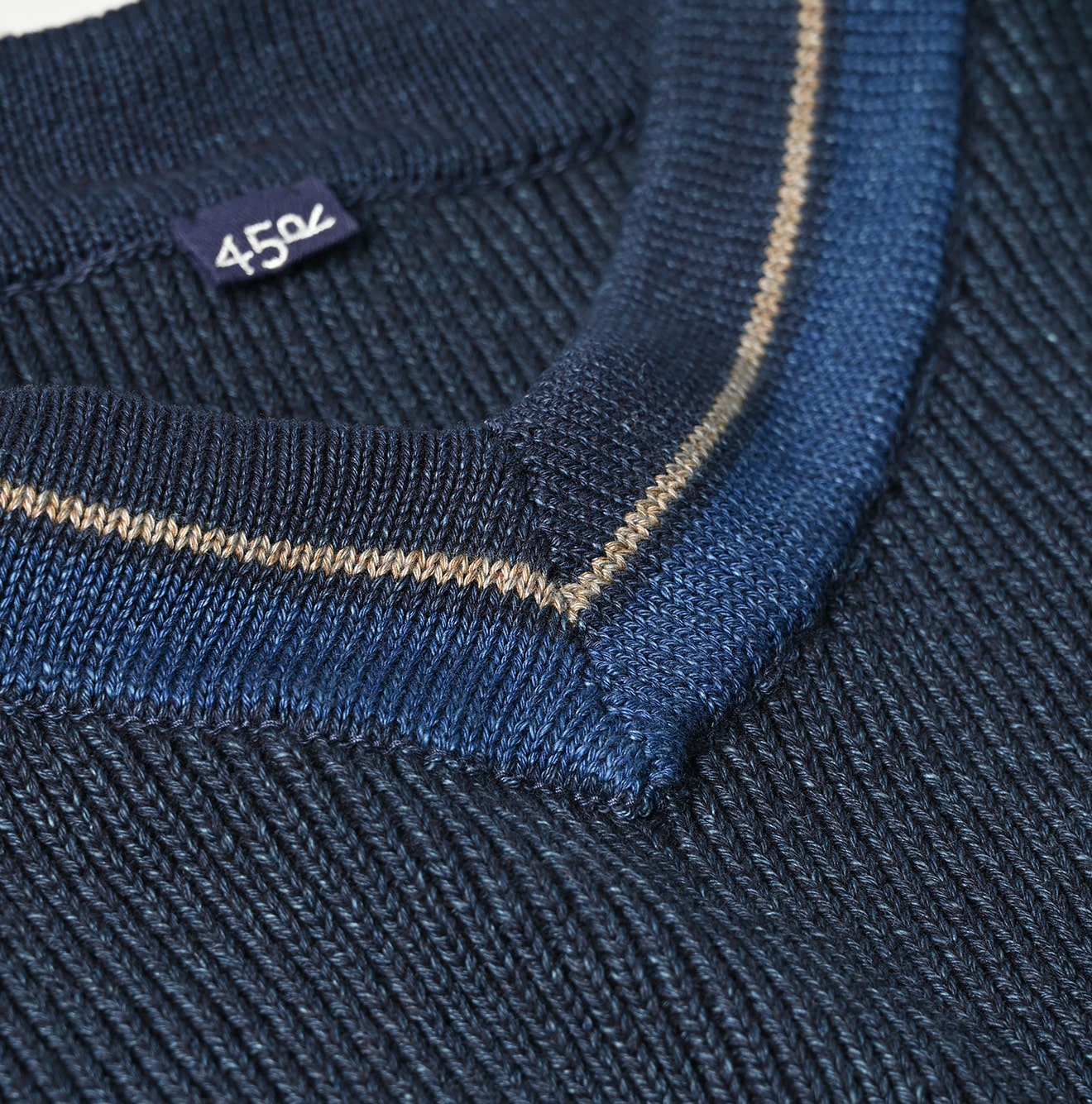 45R Indigo Tilden Knit-sewn Sweater