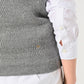 Gray Top Tilden Knit-sewn Vest (Size 2) - 45R by 45rpm studio