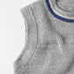 45R Gray Top Tilden Knit-sewn Vest