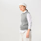 Gray Top Tilden Knit-sewn Vest (Size 2) - 45R by 45rpm studio