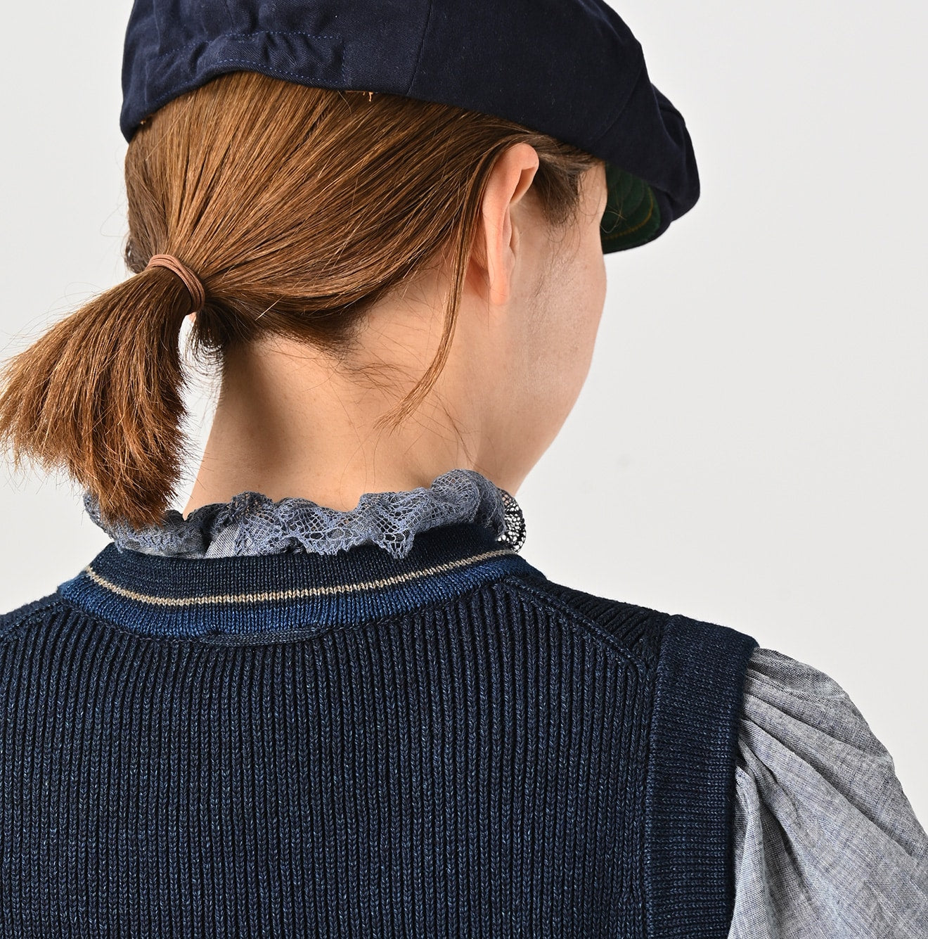 45R Indigo Tilden Knit-sewn Vest