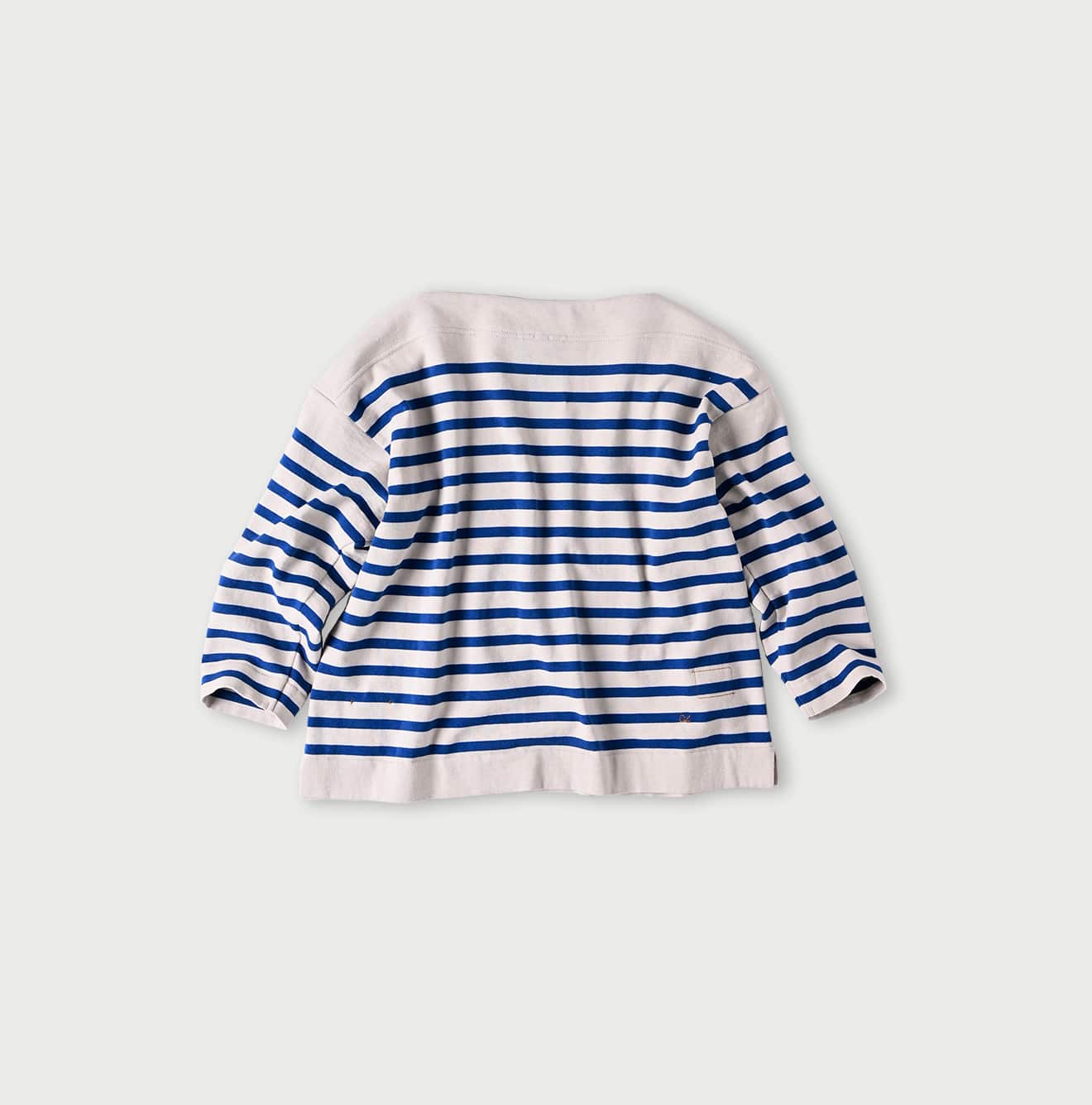 45R Stripe Knit-sewn Square Top