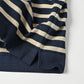 45R Stripe Knit-sewn Square Top