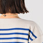 Stripe Knit-sewn Square Top - 45R by 45rpm studio