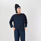 45R Indigo Stripe Knit-sewn Square Top