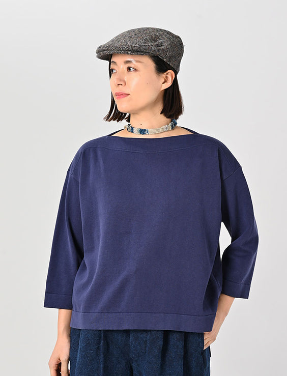 Knit-sewn Square Top