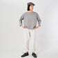 45R Gray Knit-sewn Square Top