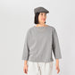 Gray Knit-sewn Square Top - 45R by 45rpm studio