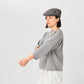 45R Gray Knit-sewn Square Top