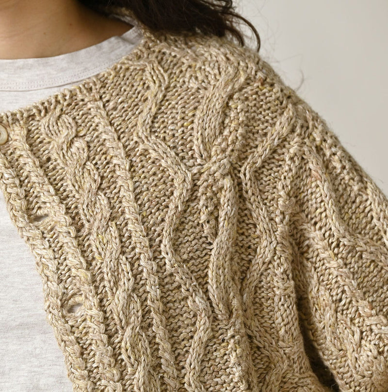 45R Zakkuri Linen Bolero