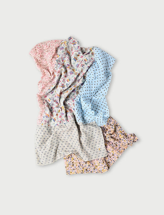 Nassen Mix Gauze Patchwork Stole