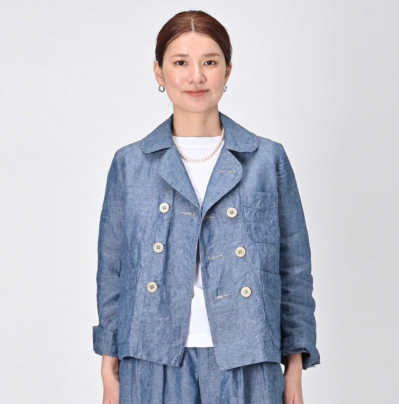 45R Linen Annie Double Jacket