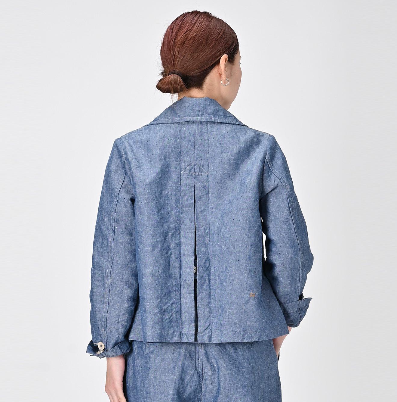 極上リネン GERMANY 1980s〜／Linen double jacket 極上リネン GERMANY 1980s〜／Linen double jacket