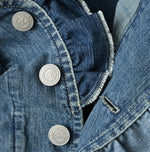 45R Mugihiko Denim Frilled Work Vest