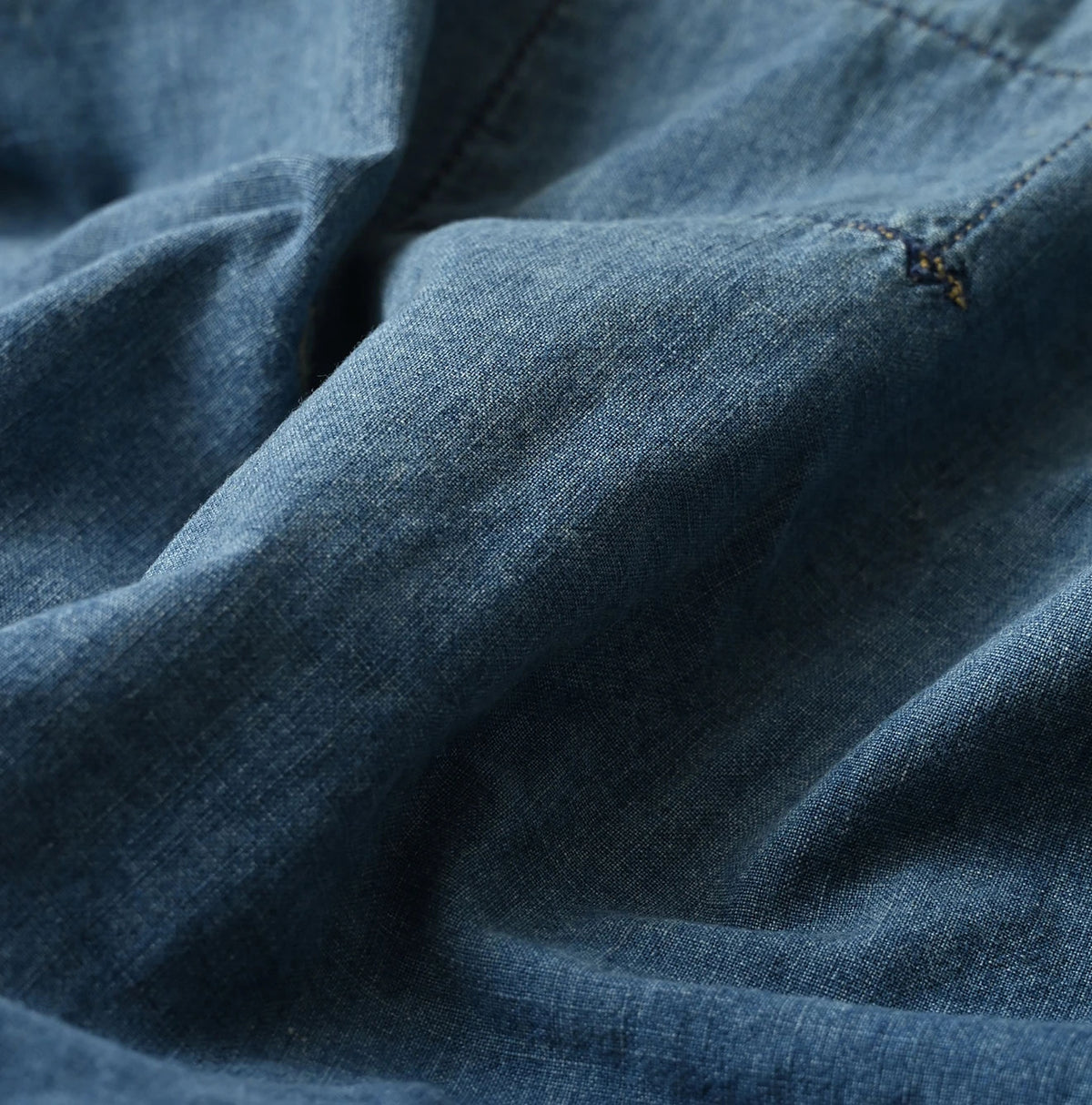 45R Mugihiko Denim Frilled Work Vest