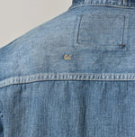 45R Mugihiko Denim Frilled Coverall Zyu