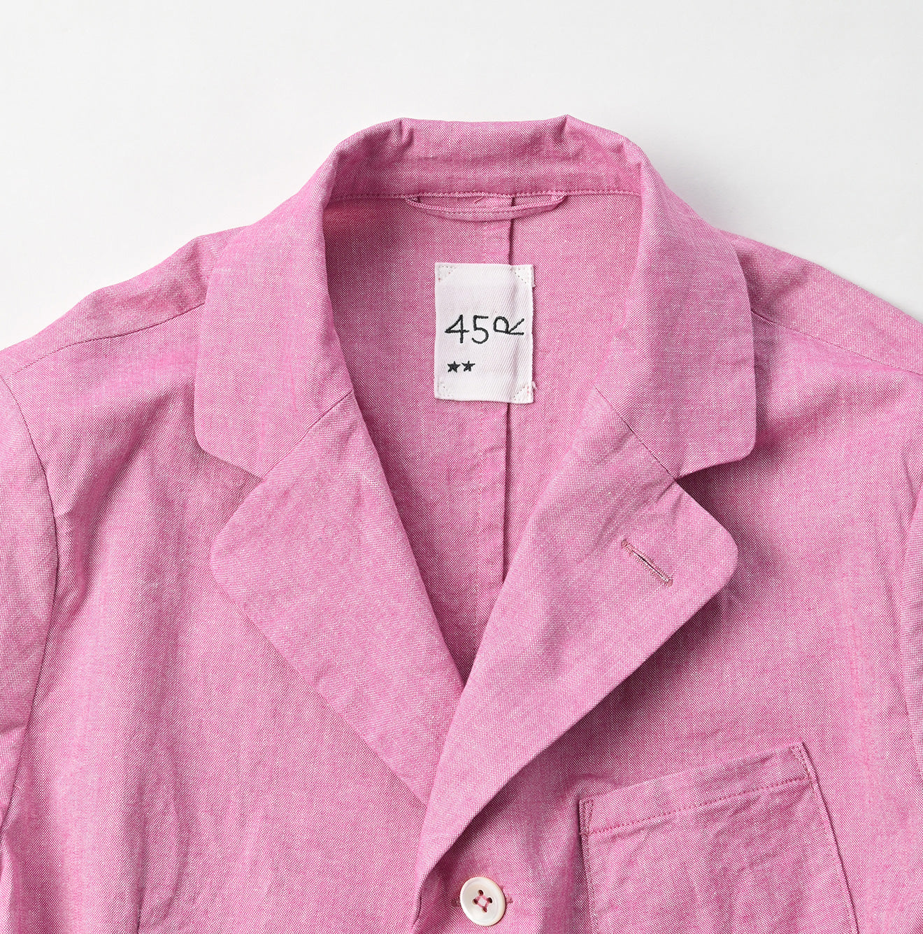 45R Cotton Linen Oxford Stretch Shirt Jacket