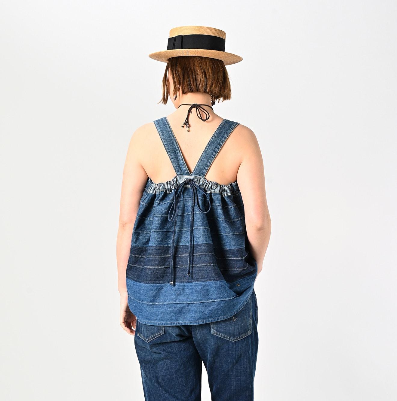 Rye Mugi Denim Pin-tuck Camisole - 45R by 45rpm studio