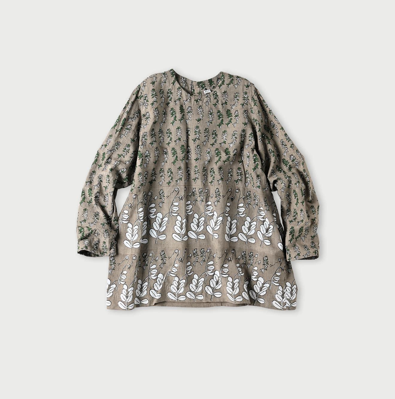 Saijiki Block Printed Blouse - 45R by 45rpm studio