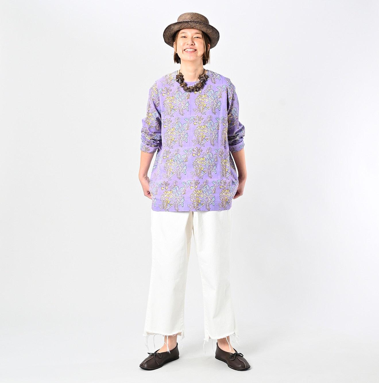 Saijiki Block Printed Blouse - 45R by 45rpm studio