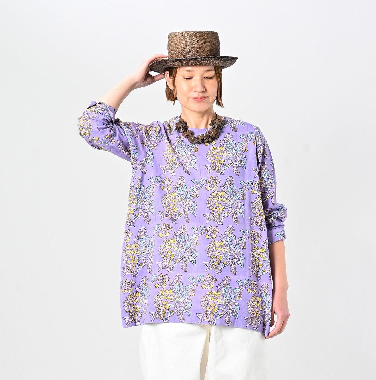 Saijiki Block Printed Blouse - 45R by 45rpm studio