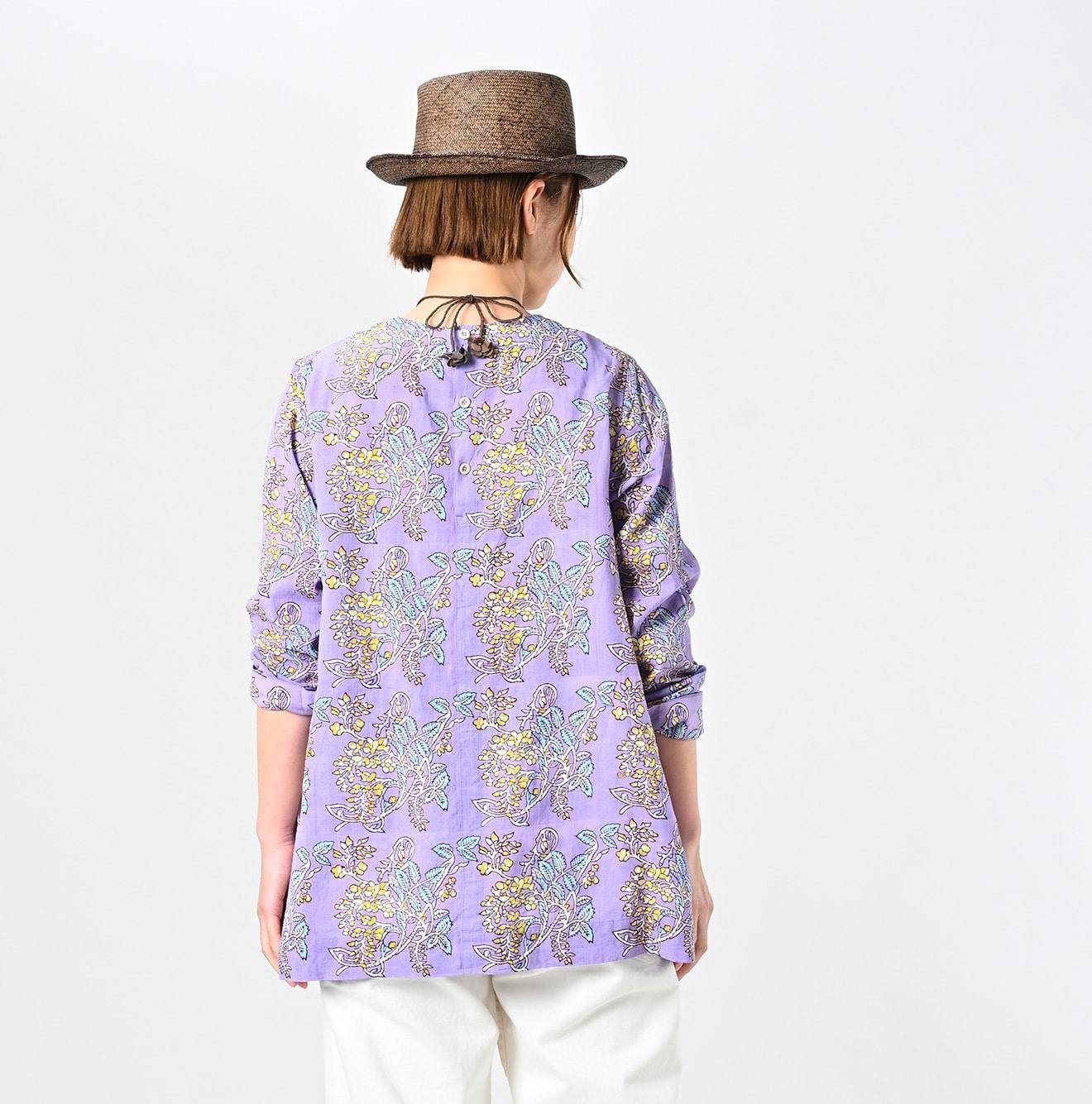 Saijiki Block Printed Blouse - 45R by 45rpm studio