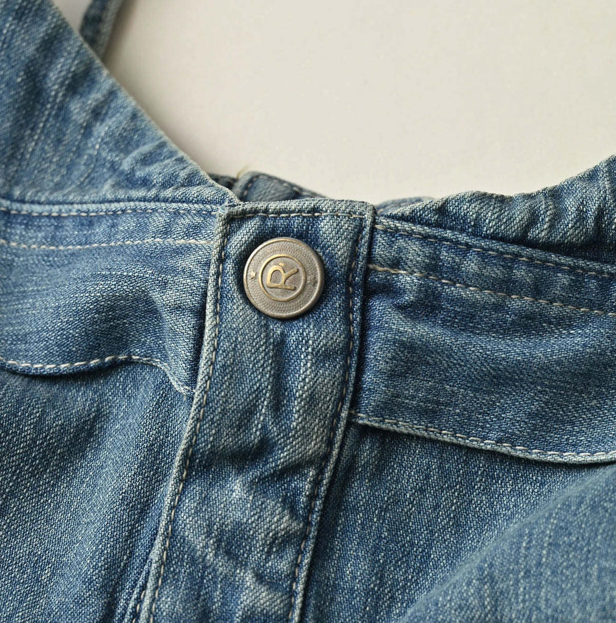 45R Mugihiko Denim Tiered Frill Camisole