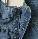 45R Mugihiko Denim Tiered Frill Camisole