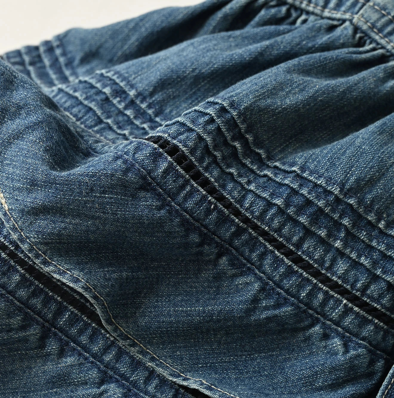 45R Mugihiko Denim Tiered Frill Camisole - Image 17